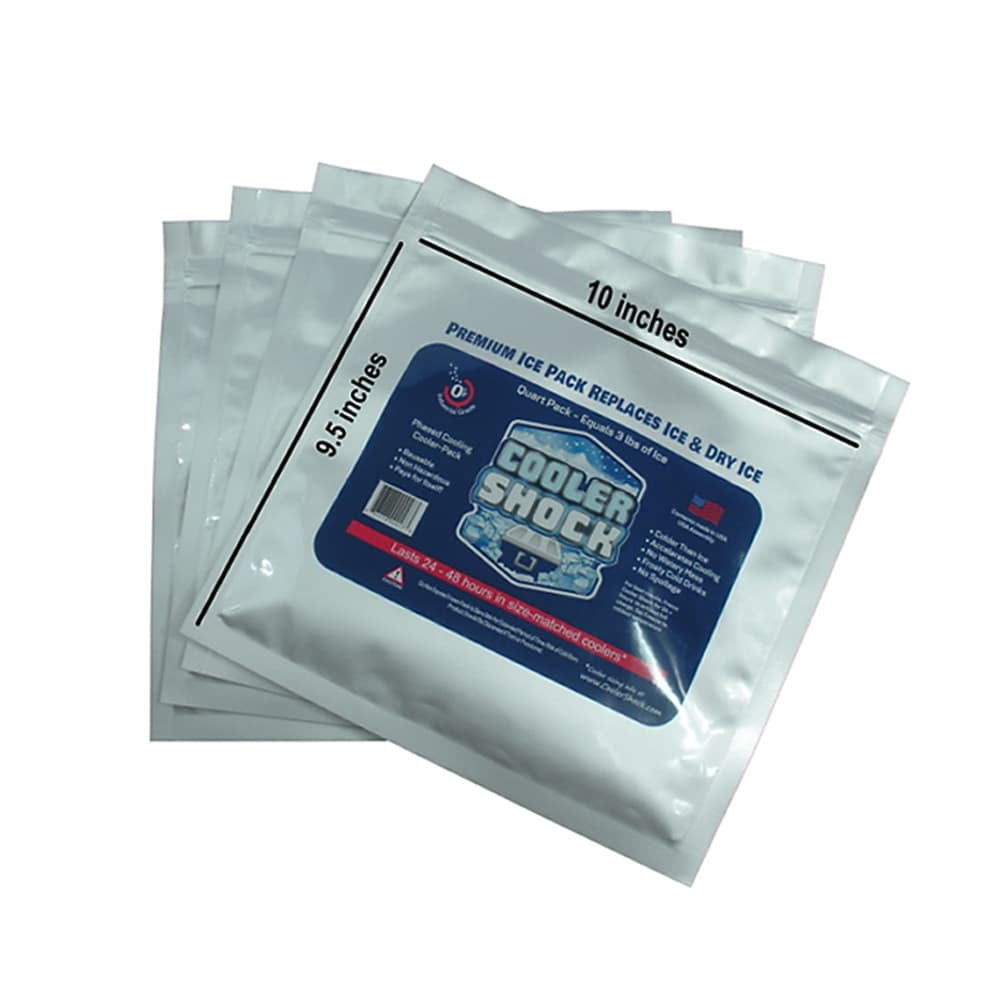 Four Cooler Shock medium reusable ice packs