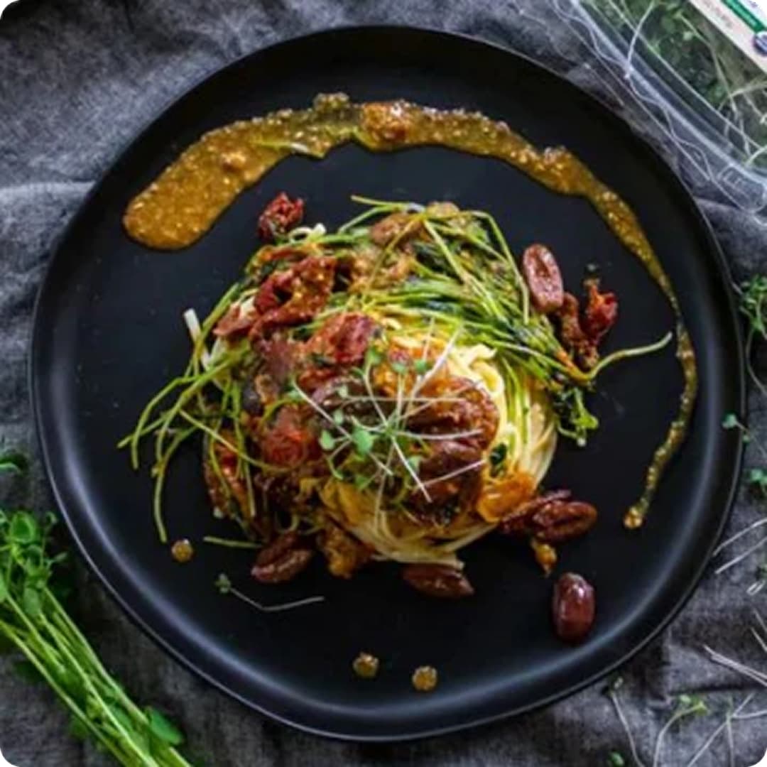 Potato Radish Microgreen Salad