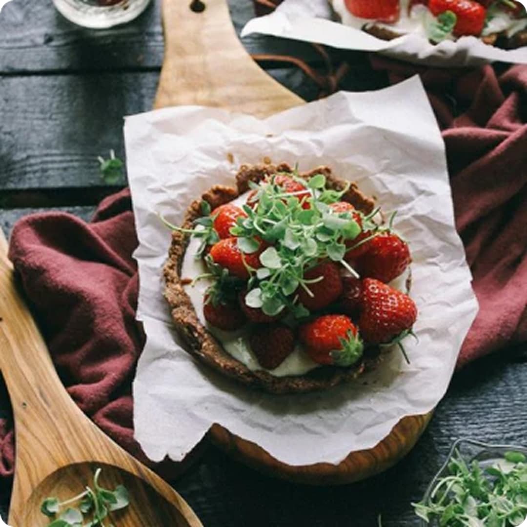 Vanilla Pea Shoots Cake