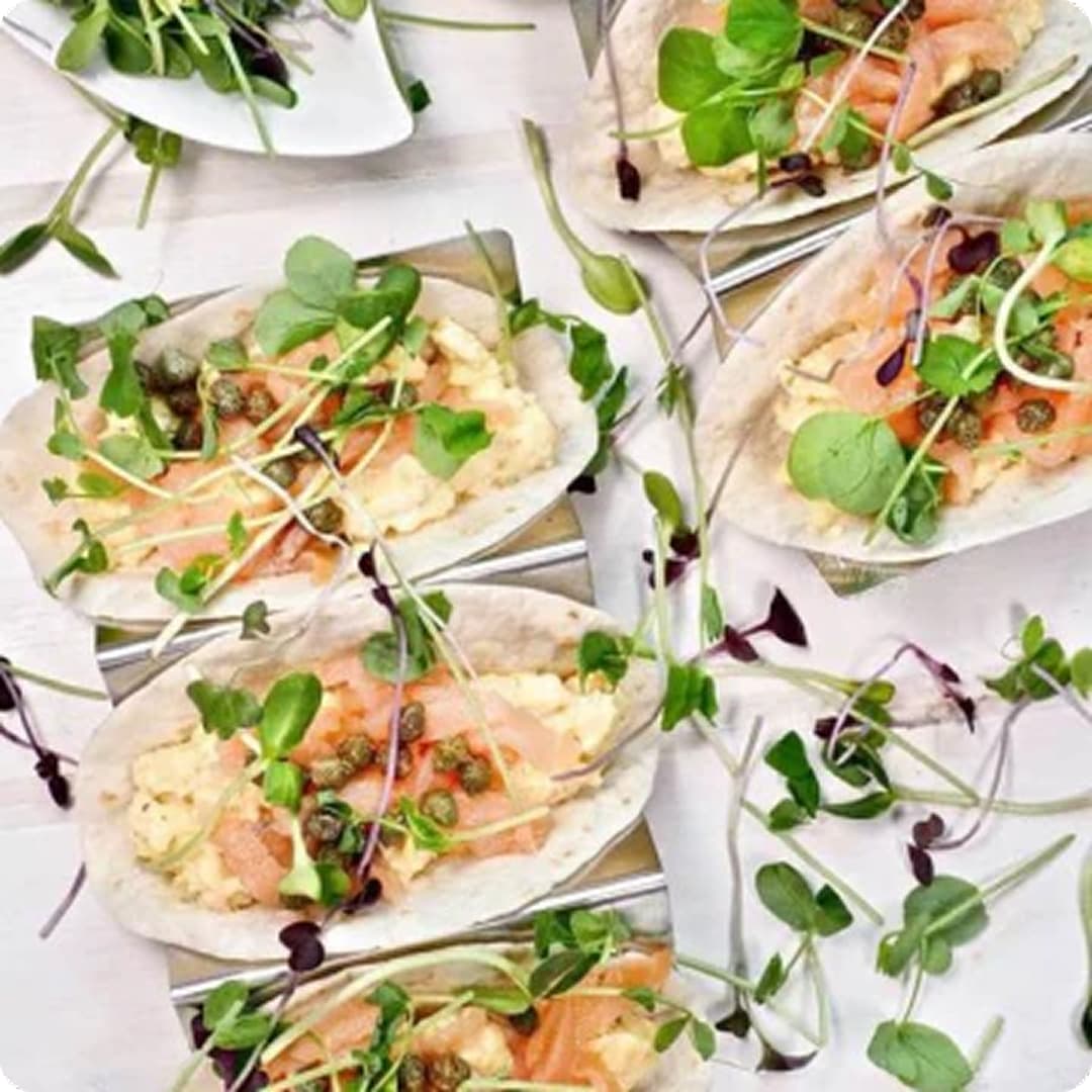 Egg & Smoked Salmon Tacos