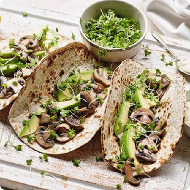 Mushroom Avocado Tacos